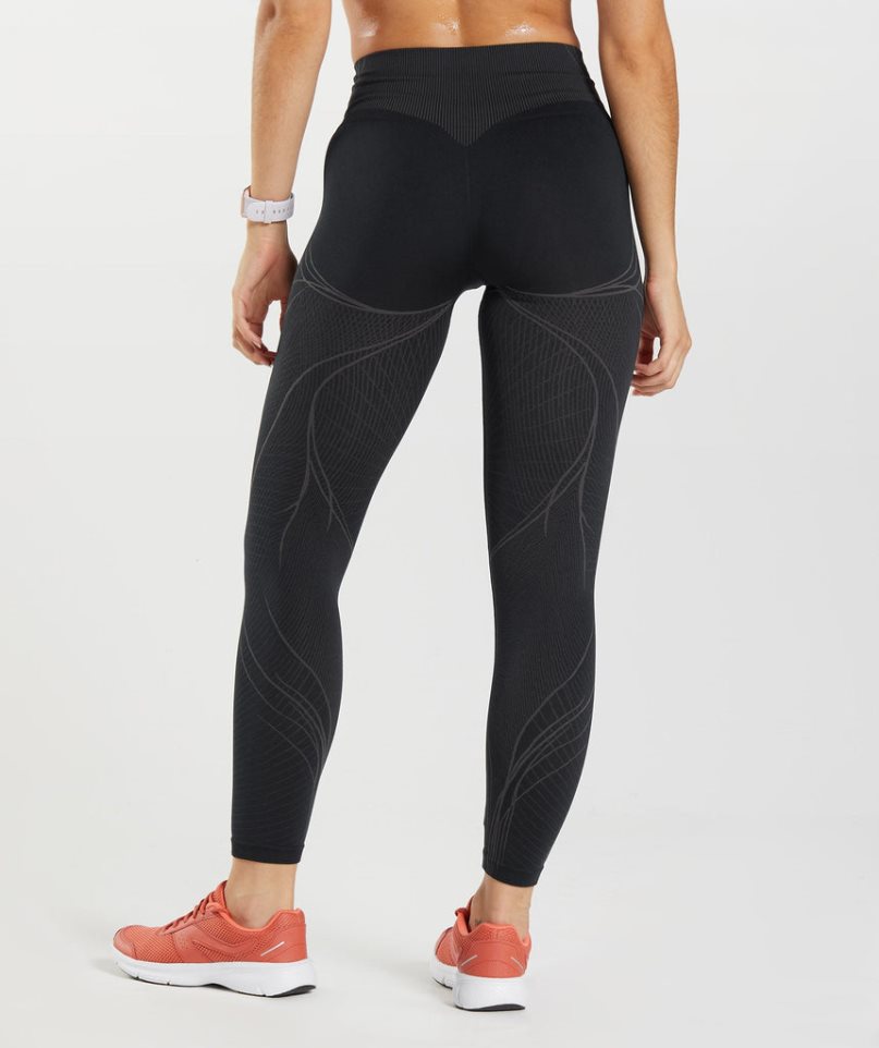 Women's Gymshark Apex Seamless Leggings Black | NZ 0USRQW